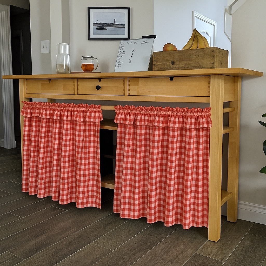 แนะนำ ผ้าม่าน ผ้าม่านเคาท์เตอร์ครัว แบบสอด ผ้าม่านลายสก็อตแบบสั้น น่ารักๆแบบญี่ปุ่น ผ้าม่านสั้นในครัว ผ้าม่านปิดซิงค์ ราคาพิเศษ มีเก็บเงินปลายทาง