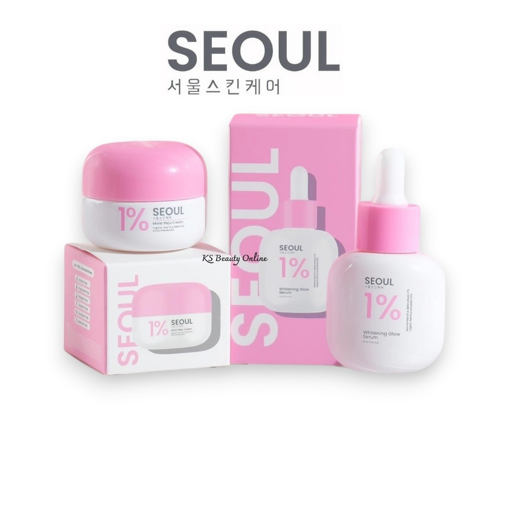 โซล ครีมมอยซ์รีจู / เซรั่มไวท์โกลว์ / Seoul Moist Reju / Seoul Whitening Glow Serum