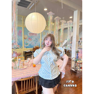 (Shopee video & live มีส่วนลด) พร้อมส่งครบสี✅เสื้อลายจุดสุดฮิต ตัวปกเป็นทรงคอบัวแต่งลูกไม้ ตัวเสื้อเป็นแบบผูกหลัง(36-48)
