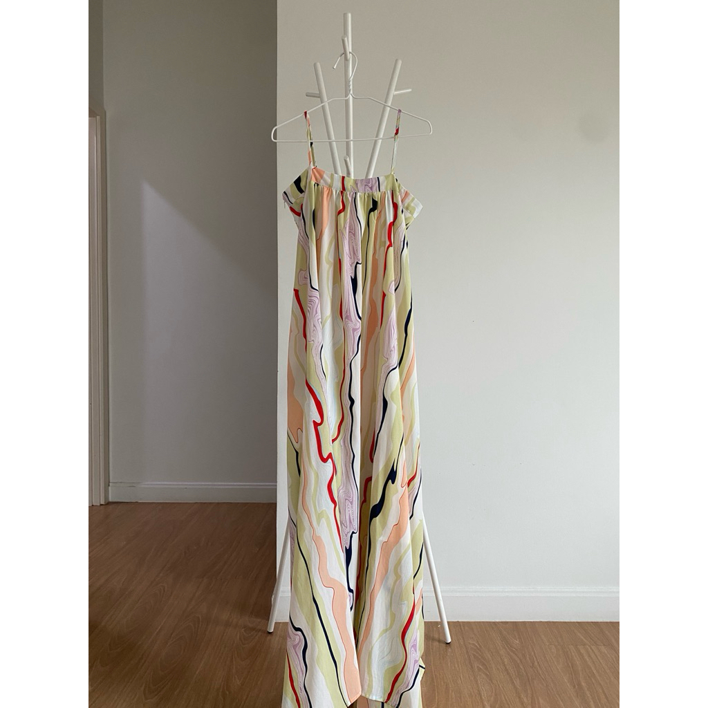 ส่งต่อ FLAT2112 Maxi Dress FreeSize #เสื้อผ้ามือสอง #ของมือสอง #ส่งต่อFLAT2112