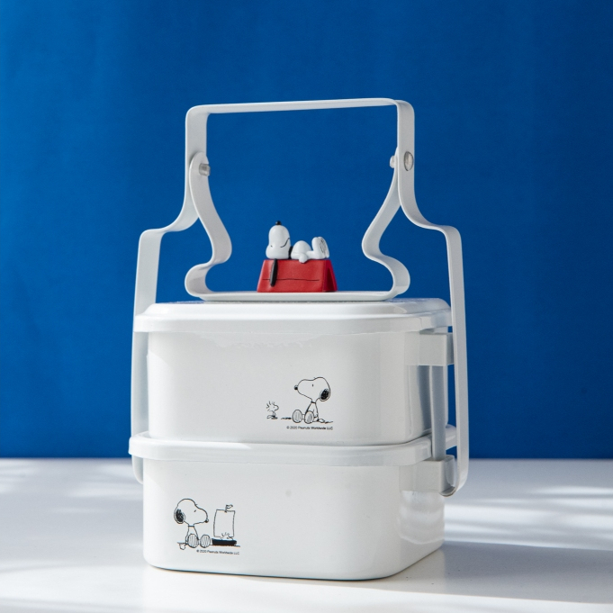 Snoopy ปิ่นโต 2 ชั้น พร้อมส่งจากไทย By come to cooking x Snoopy