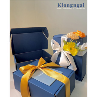 กล่องลูกฟูกสีน้ำเงิน Size B (17x24.5x9 cm)