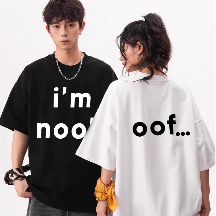 ❤Buy 2 get 1❤เสื้อยืด I'm noobใส่แล้วไม่มี noob S-3XL COD