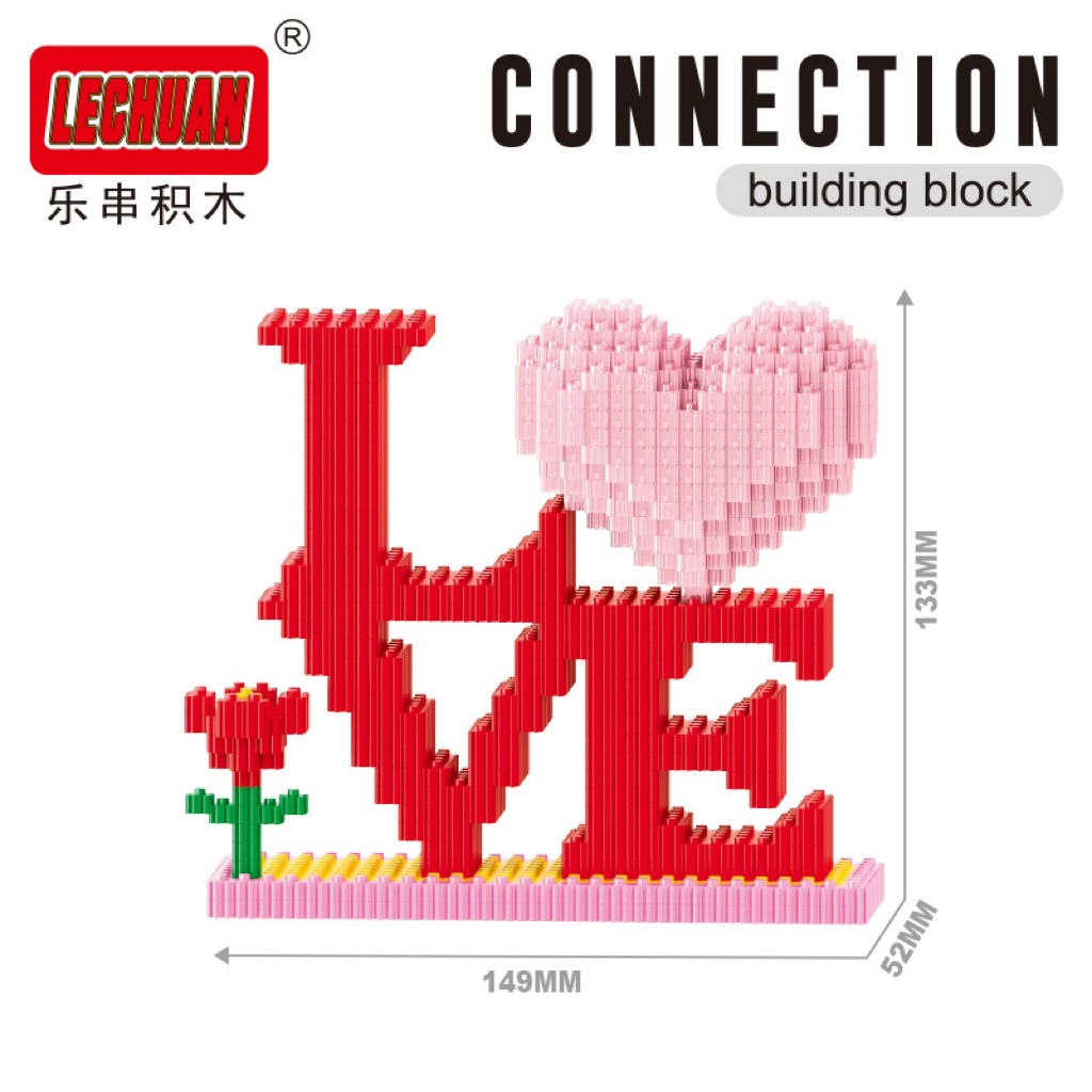 ตัวต่อ บล็อกเลิฟยู love U น่ารักของlechua จำนำ706ชิ้น No.68717