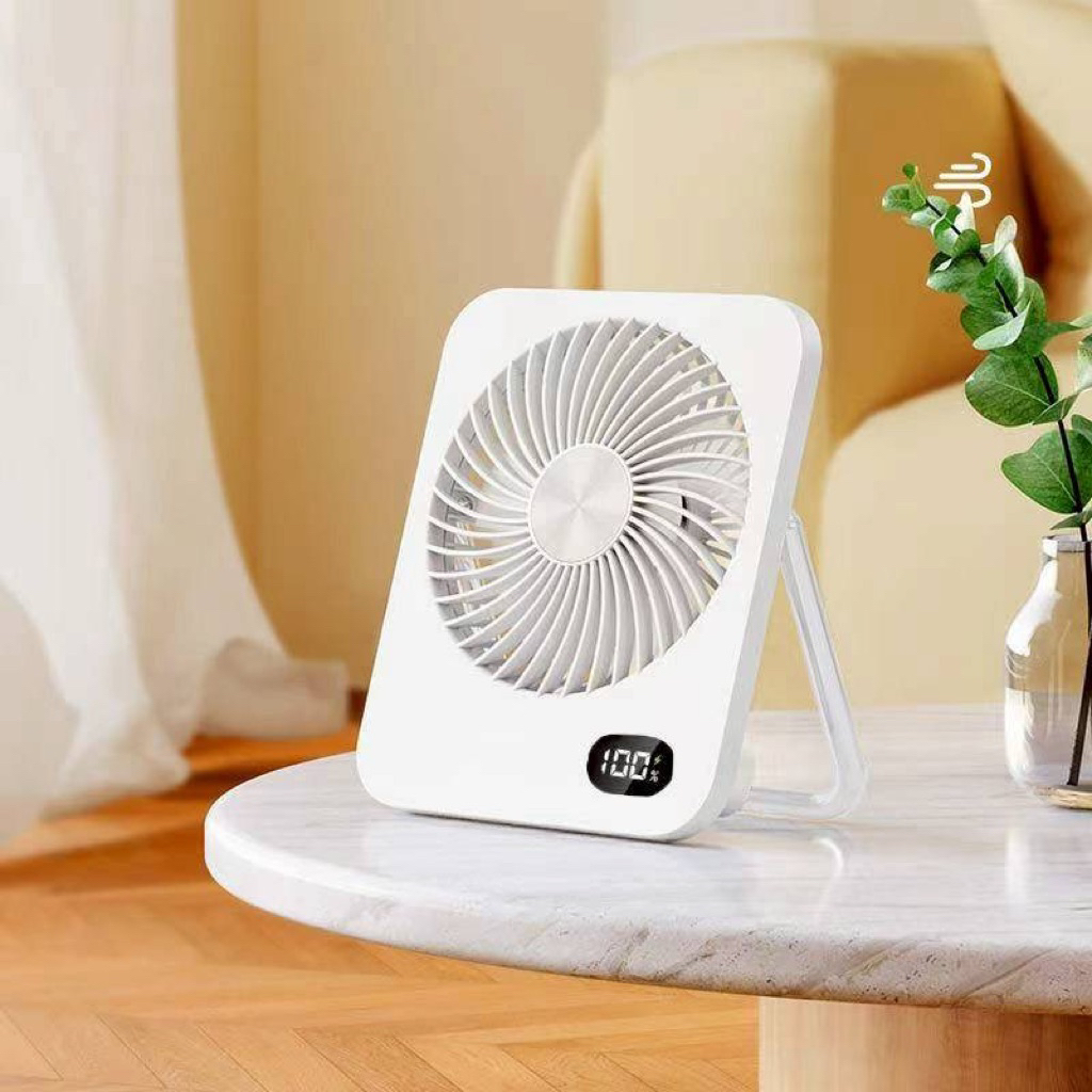 พัดลมพกพา OUKU K38 ปรับความแรงได้ 5 ระดับ เสียงเบา ไม่รบกวนการนอนหลับ ขนาดเล็ก กะทัดรัด พกพาสะดวก
