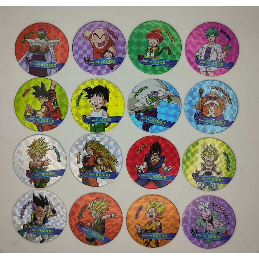เหรียญพลังดราก้อนบอล z ระดับ R ลายปรึซึมขนาด 4 cm