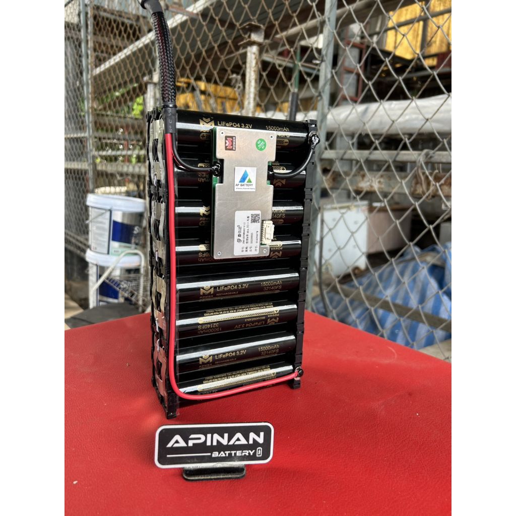 แบตเตอรี่ 8S 27V 30000ma Bms Jbd 60A พร้อมที่ชาร์จ