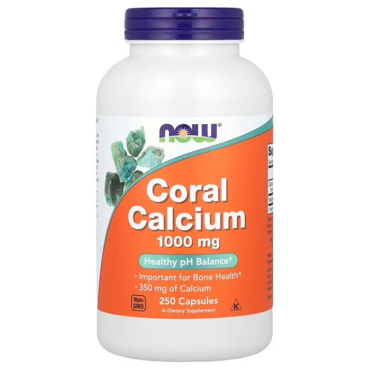 (พร้อมส่ง) NOW Foods, Coral Calcium, 1,000 mg, 250 Capsules. แคลเซียม จากธรรมชาติ