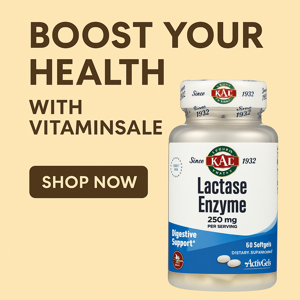 KAL Lactase Enzyme 250mg 60 Softgels เอนไซม์แลคเตสช่วยย่อยแลคโตส