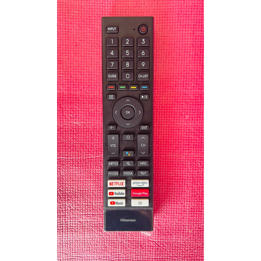 ใหม่ แท้ ศูนย์ HISENSE รีโมทสมาร์ททีวี  ไฮเซน ของแท้100% มีโลโก้ พาร์ท ERF3K80H(2K) ใช้คําสั่งเสียงได้ รองรับ android