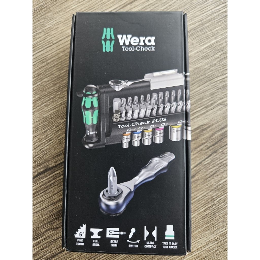 ชุด WERA Tool-Check Plus Bit Ratchet มือสอง สภาพใหม่ตามรูป เก็บไว้ไม่ได้ใช้งาน