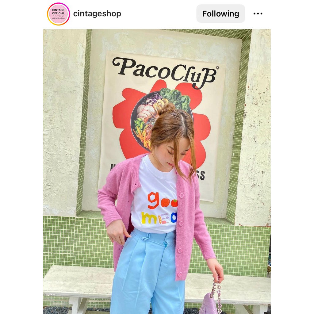 (พร้อมส่ง) Cintage - Gummy Cardigan ไหมพรม💓