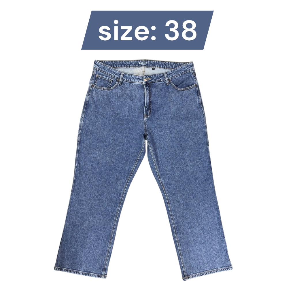 กางเกงยีนส์ R Jeans เอว38 ยาว 40 ขา 9.5 มือสอง รหัสs38
