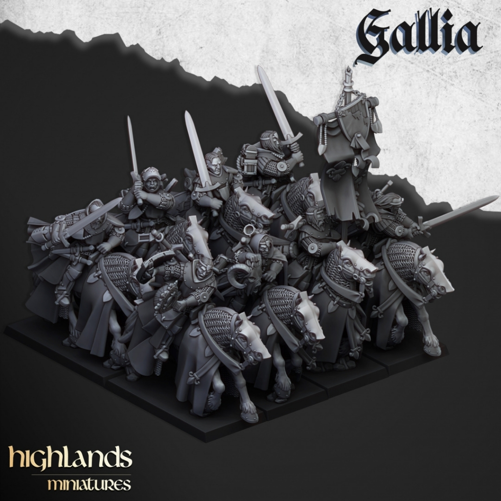 Questing Knights - Gallia - Humanoid Human Beast Horse / 32mm scale 3D printed miniature HLM