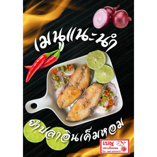 เนื้อปลาอินทรีย์เค็มหอม 1 แพ็ค 2 ชิ้น น้ำหนัก 130-150 กรัม ปลอดสารเคมี สะอาดสดใหม่แพ็คซีลสูญญากาศ ดองเค็มกลางทะเลอ่าวไทย
