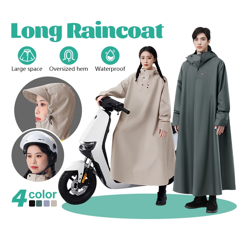ชุดกันฝนแบบชุด ชุดกันฝนผูใหญ่ ชุดกันฝนมอไซค์ Waterproof Rain Suit เสื้อกันฝน ผู้ใหญ่ แบบหนา