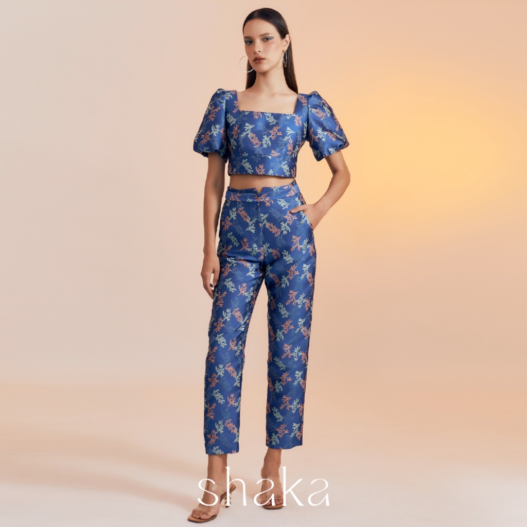 Shaka SS23 Coral Pants กางเกงขายาวทรง Slim ซิปหลัง PN-8230603