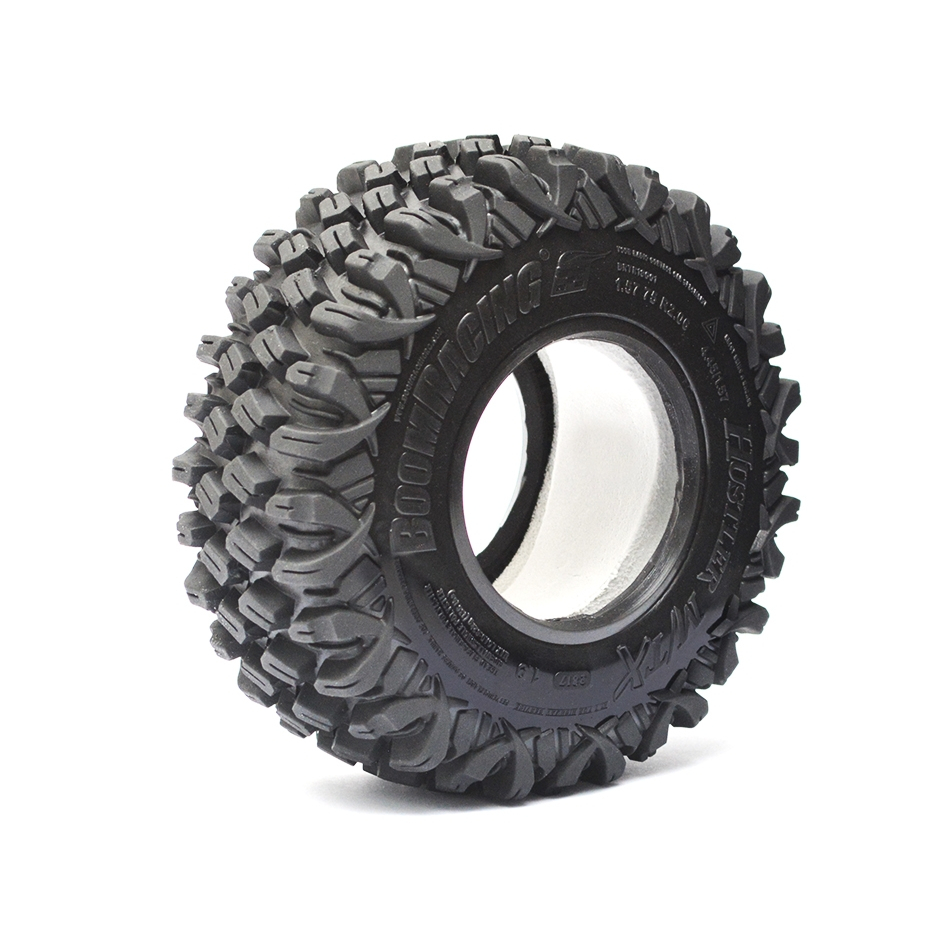 ยาง 1.9  BRTR19001-US : Boom Racing(113x40มม.) HUSTLER M/T Xtreme 1.9 Rock Crawling Tires สูง 113 กว