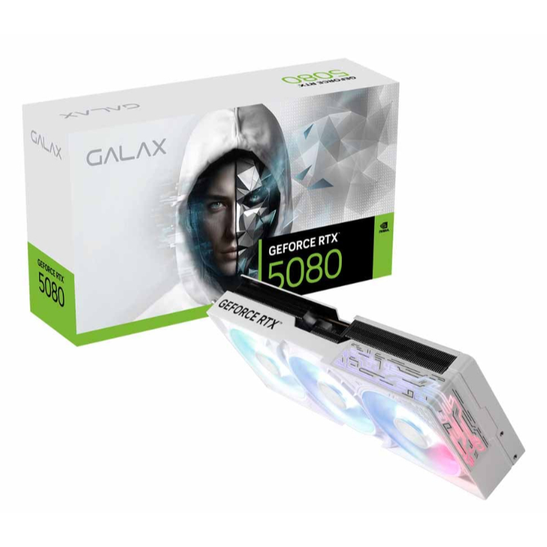VGA GALAX GEFORCE RTX 5080 1-CLICK OC WHITE - 16GB GDDR7
