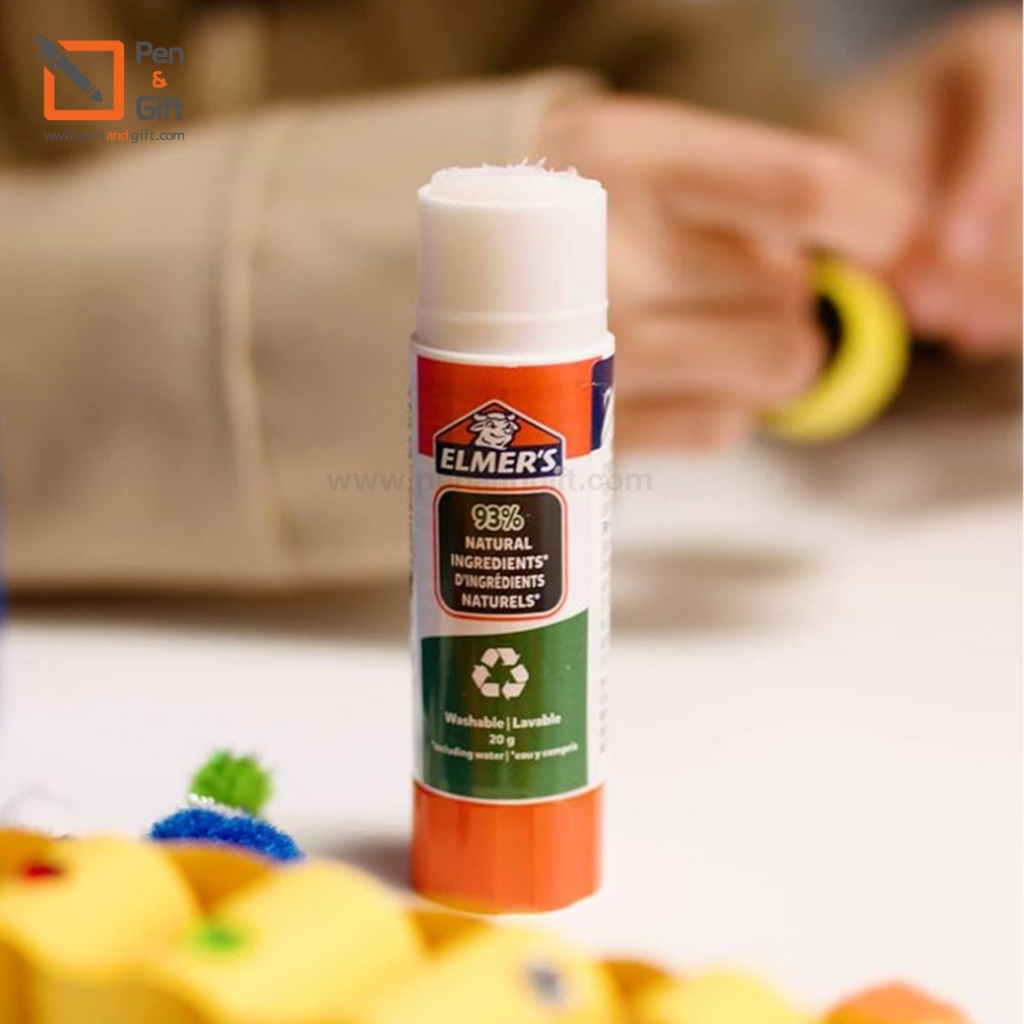 Elmer's pure glue stick Elmer's กาวแท่ง สูตรธรรมชาติ ไร้กรด ล้างออกง่าย