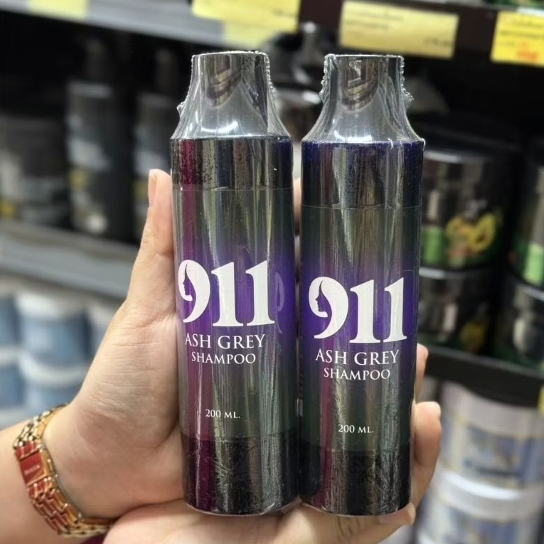 911 แขมพูม่วงเคราติน 1ขวด