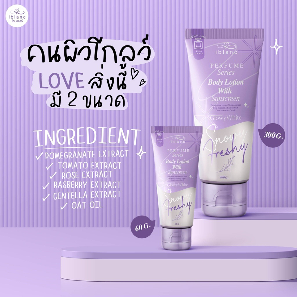 [ของแท้ พร้อมส่ง] โลชั่นน้ำหอม iblanc ไอบลองก์บอดี้โลชั่นบำรุงผิว หอมติดทนนาน