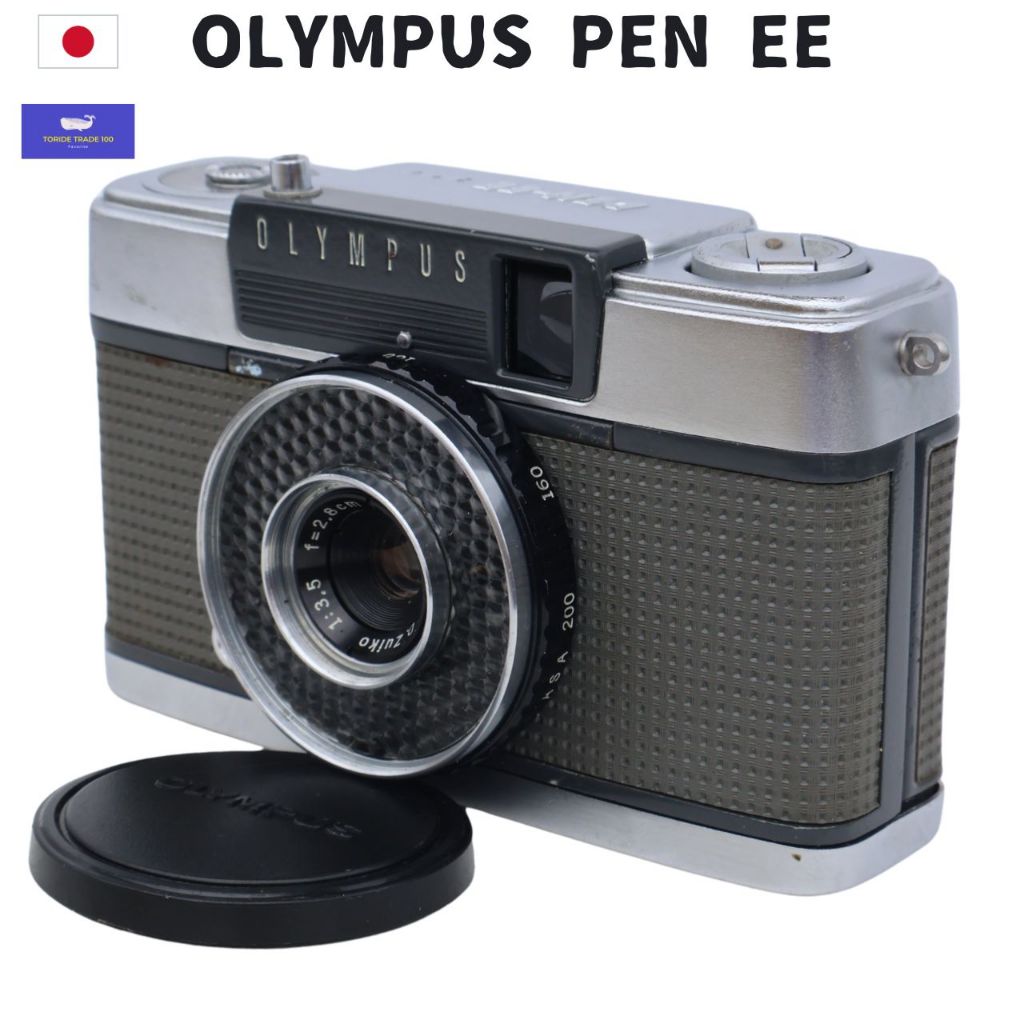 OLYMPUS PEN EE with 28mm F/3.5 lens Half-size Compact Film Camera Battery-free