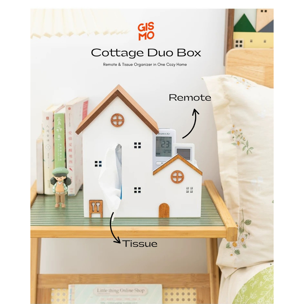 GISMO | Cottage Duo Box กล่องจัดระเบียบสารพัดประโยชน์ในดีไซน์บ้านน่ารัก
