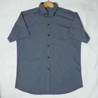 ลายสมอเรือ Size M -4XL ( อก 40-56 นิ้ว)เสื้อเชิ๊ตลำลอง ผ้าOXFORDS ใส่ได้ทุกโอกาส