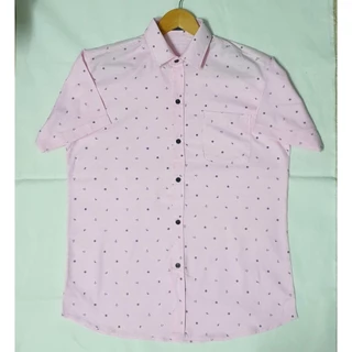 ลายสมอเรือ Size M -4XL ( อก 40-56 นิ้ว)เสื้อเชิ๊ตลำลอง ผ้าOXFORDS ใส่ได้ทุกโอกาส