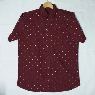 ลายสมอเรือ Size M -4XL ( อก 40-56 นิ้ว)เสื้อเชิ๊ตลำลอง ผ้าOXFORDS ใส่ได้ทุกโอกาส