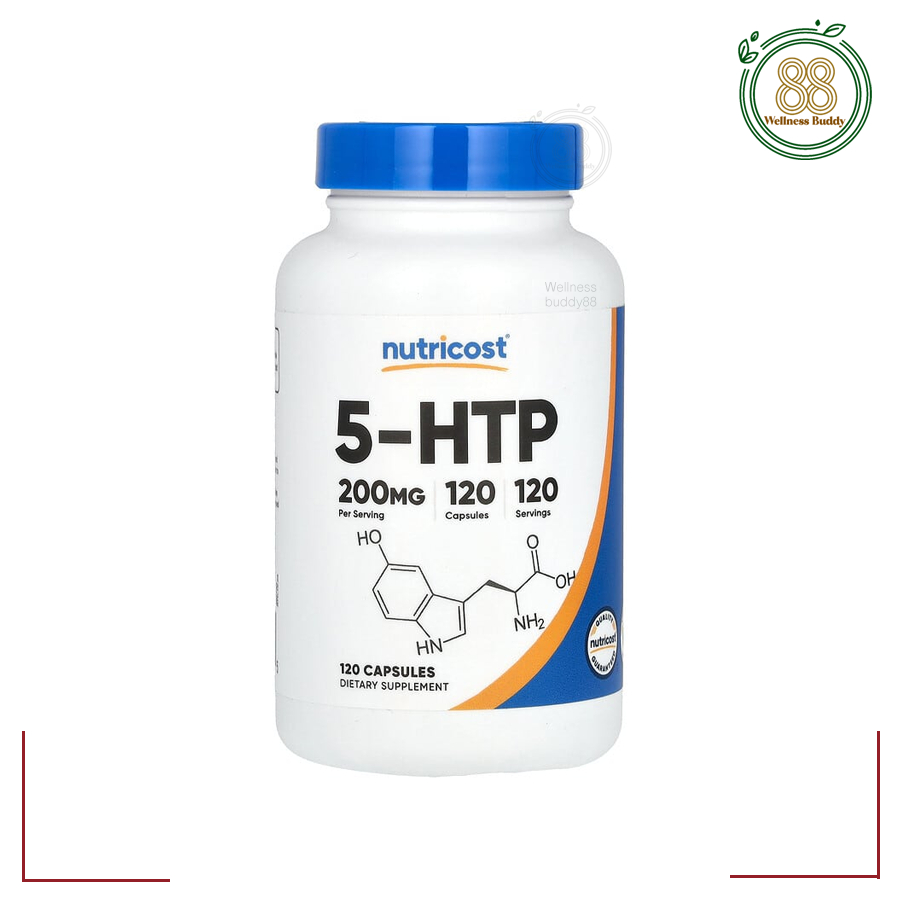 Nutricost, 5-HTP, 200 mg, 120 Capsules