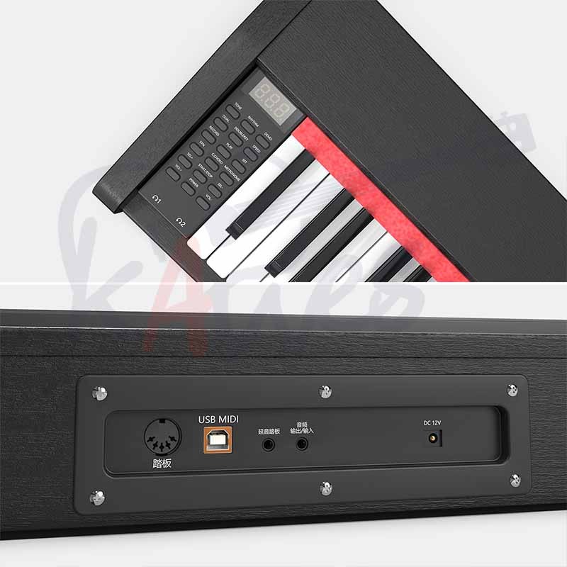 KAWESคีย์บอร์ดไฟฟ้า 88 คีย์ piano Keyboard คีย์บอร์ด 88 เปียโนไม้ Bluetooth เปียโนไฟฟ้า การสอนเล่นตาม APP thumbnail 4