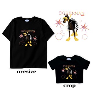 resign studio - crop&oversize ลาย Doberman