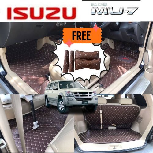 พรมรถยนต์ ISUZU  MU-7-2007-2013  ลายVIP พรมปูพื้นรถยนต์6D 7D พรมปูพื้นรถยนต์เข้ารูป