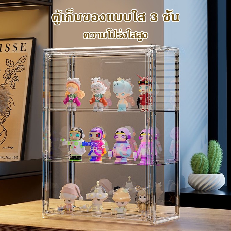 ⚡พร้อมส่ง⚡กล่องใส ตู้โมเดล ตุ๊กตา  ppmt Baby three kimmon  ของสะสม แบบแขวนผนัง กันฝุ่นกันความชื้น