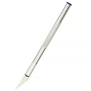 มีดแกะสลัก สำหรับงานโมเดล  แกะสลักผักผลไม้ Art knife มีด ด้ามจับอลูมิเนียม แถมฟรี ใบมีด 5 อัน