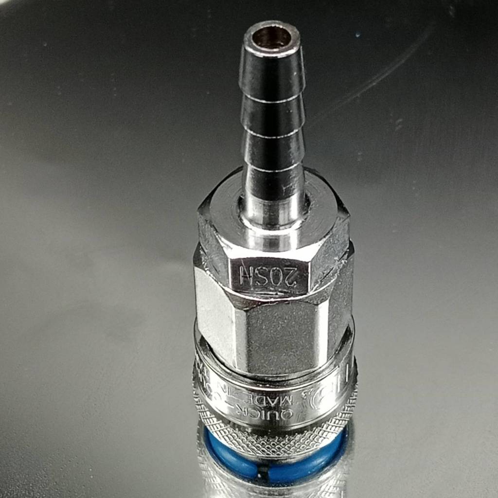 20SH ข้อต่อสวมเร็วหางปลา(รุ่นออโต้) คอปเปอร์ลม ตัวเมีย ขนาดสแตนดาร์ด รุ่น 20SH หางปลา 1/4" Plug High