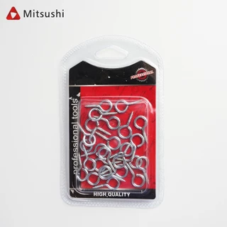 Mitsushi ตะขอเกลียว เบอร์3-5 ตะขอตัวc ตัว O สกรูเกลียวปล่อย ตะขอตัวซี
