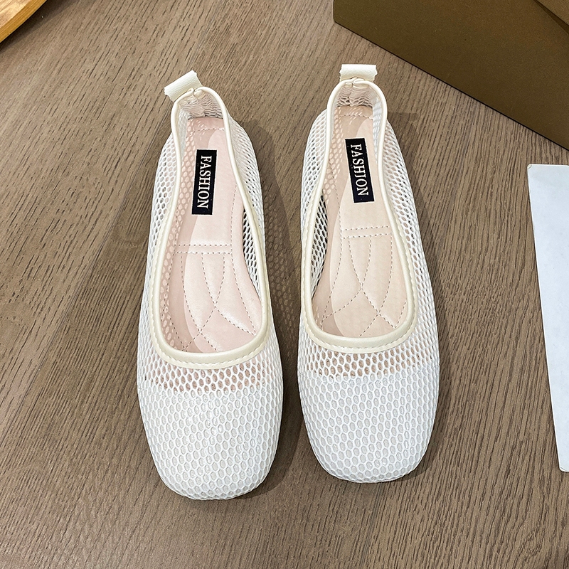 Atiktoa รองเท้าส้นแบนผู้หญิง แฟชั่น ทรงกลวง น้ำหนักเบา อเนกประสงค์ - รูปที่ 5