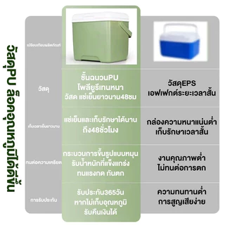 กระติกน้ำแข็ง ถังน้ำแข็ง ตู้เย็น แบบพกพา ตั้งแคมป์ กลางแจ้ง camping 6L/10L/16L/30L แช่เย็น 72ชั่วโมง