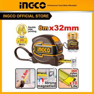 INGCO ตลับเมตรหุ้มยาง 8*32 mm HSMT80832