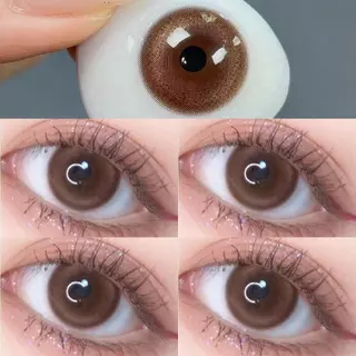 Midroo -1.00-8.00 แว่นตาสายตาสั้น คอนแทก ขยายรูม่านตา คอนแทคเลนส์ MilkToffee Brown-14.2mm