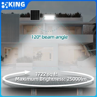 KING【ซื้อ1แถม1】ไฟโซล่าเซลล์ ไฟสปอร์ตไลท์ 800000W Solar Light LED แสงขาว IP67 กันน้ำและกันฟ้าผ่า ไฟโซล่าเซลล์สว่างทั้งคืน