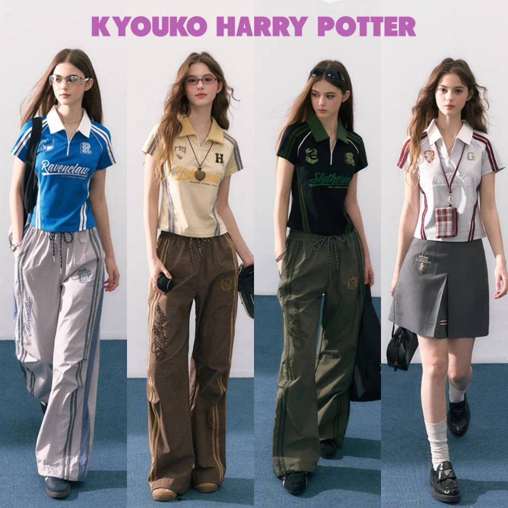 [พร้อมส่ง เสื้อ Gryff L/Pre-order]Kyouko x Harry Potter เสื้อยืด กางเกงสปอร์ต ชุดลำลองใส่เที่ยว แฮรี่พอตเตอร์ 2025