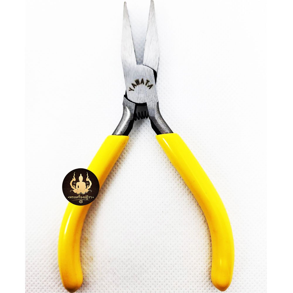 คีมปากแหลม ปากเรียบ ไม่มีฟัน DT-307 จับแน่น ถนัดมือ ด้ามเหลือง 5นิ้ว - รูปที่ 3