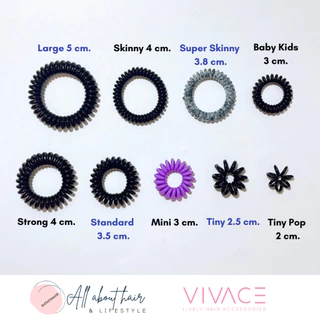 [Pro-ซื้อ 2 เส้นถูกกว่า] ยางรัดผม ยี่ห้อ VIVACE รุ่น Mini ผมน้อย ผมเด็ก ผมไม่เป็นรอย รัดผมเด็ก หดได้