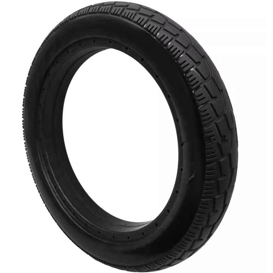 ยางล้อรถลิเธียมยางแข็ง14นิ้ว14x2.5 แบบไม่ต้องเติมลมยางสุญญากาศ 14*2.125