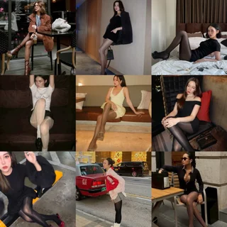 PETCHPLOYSECRET Everluxe Tights | ถุงน่องติดแกลมเพชรพลอย ผิวสัมผัสลื่น ถุงน่อง
