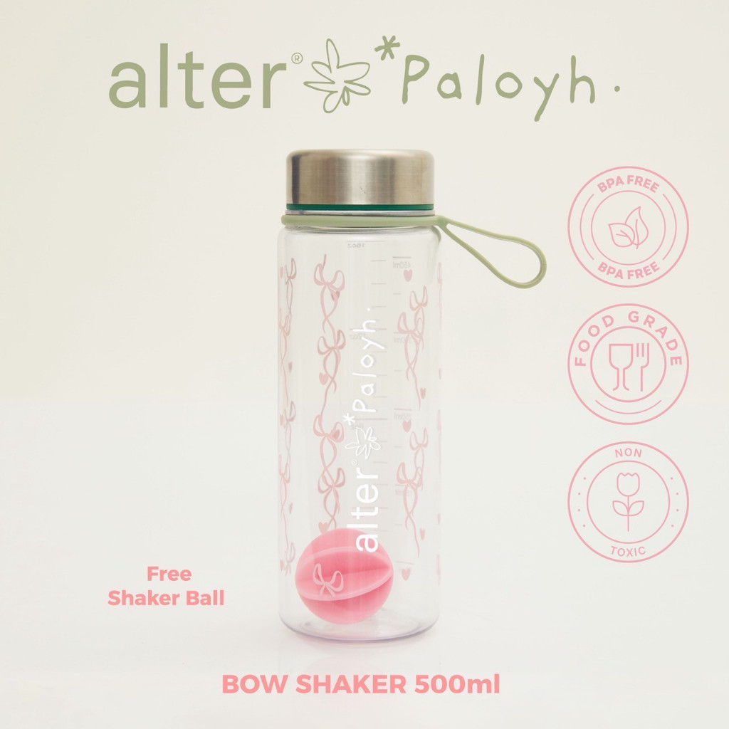 Alter x PaloyH Bow Shaker : โบว์เชค แก้วเชคโปรตีน โปรตีนพืช 500ml